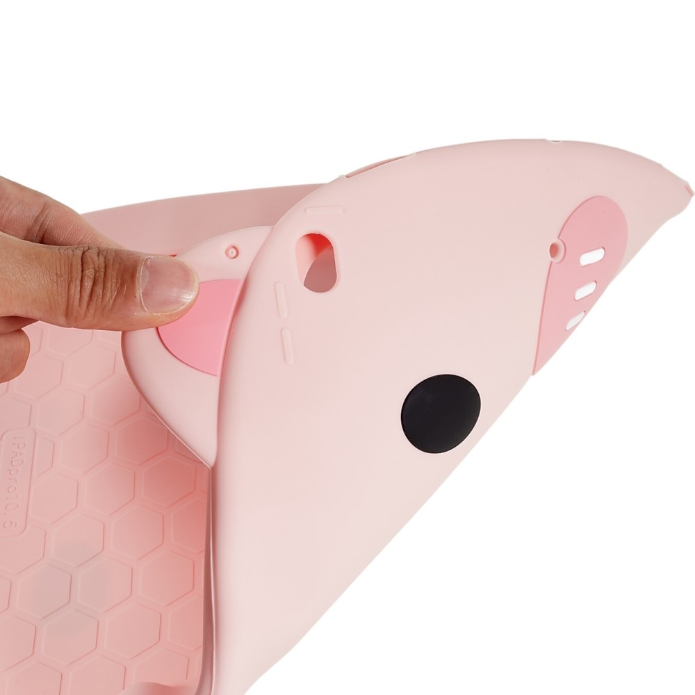 iPad Air 10.5 3rd Gen (2019) Schweinehülle aus Silikon für Kinder rosa