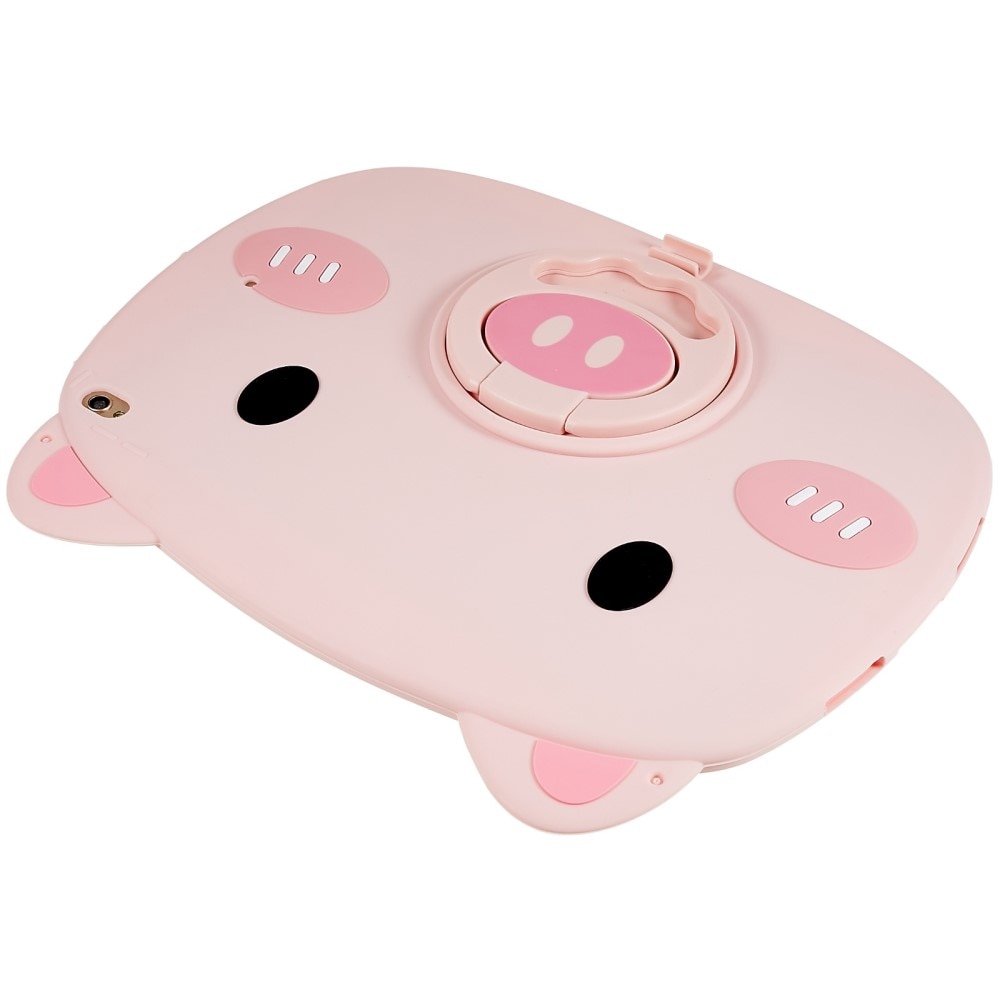 iPad 10.2 9th Gen (2021) Schweinehülle aus Silikon für Kinder rosa