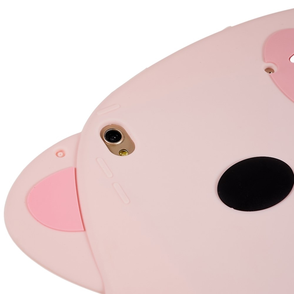 iPad 10.2 7th Gen (2019) Schweinehülle aus Silikon für Kinder rosa