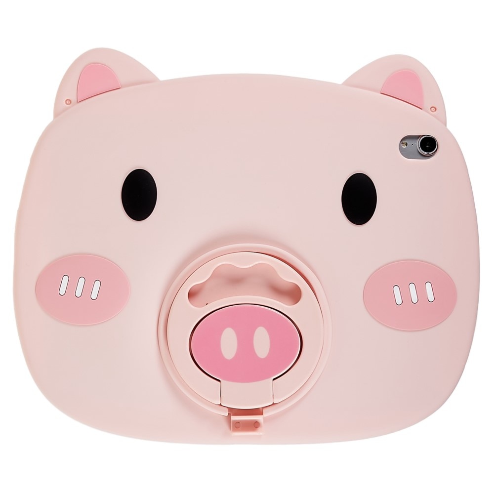 iPad 10.9 2022 (10th gen) Schweinehülle aus Silikon für Kinder rosa