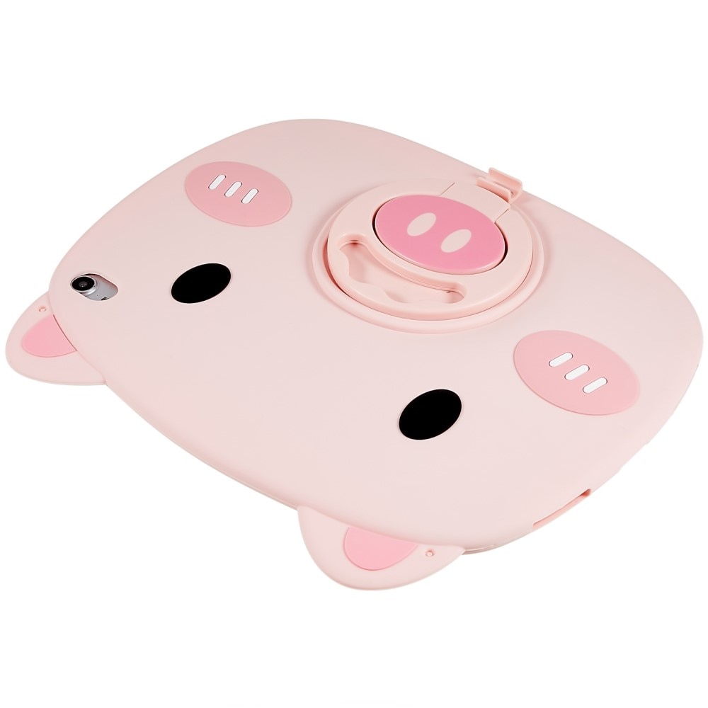 iPad 10.9 10th Gen (2022) Schweinehülle aus Silikon für Kinder rosa