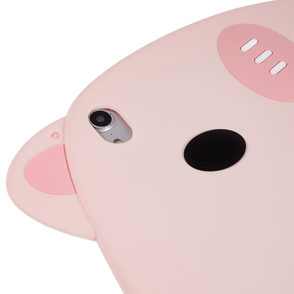 iPad 10.9 10th Gen (2022) Schweinehülle aus Silikon für Kinder rosa