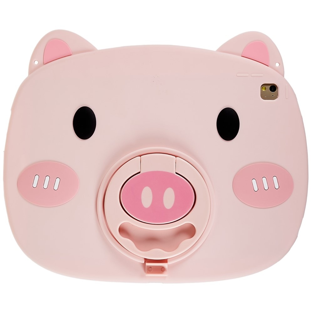 iPad 9.7/Air 2/Air Schweinehülle aus Silikon für Kinder rosa