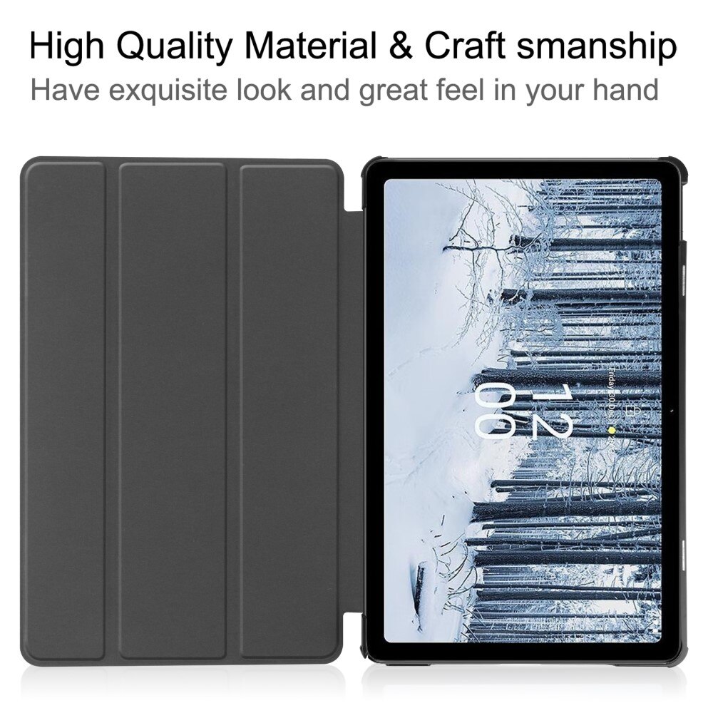  Nokia T21 Tri-Fold Case Schutzhülle Schwarz