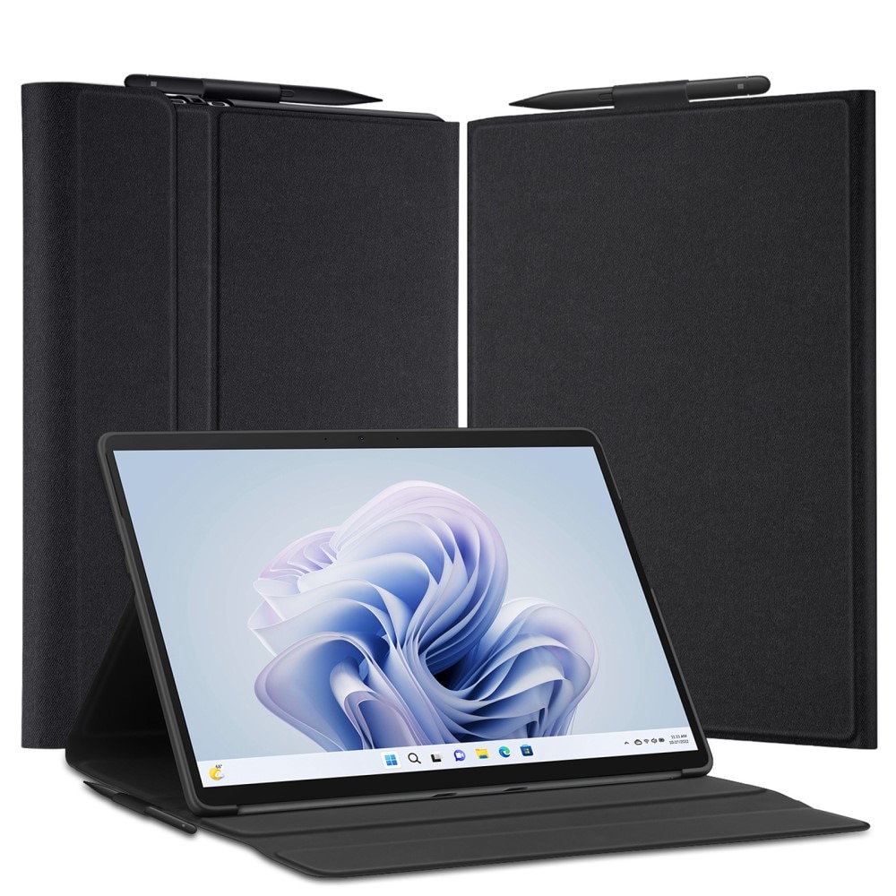 Domo Tri-Fold Case Microsoft Surface Pro 9 Black