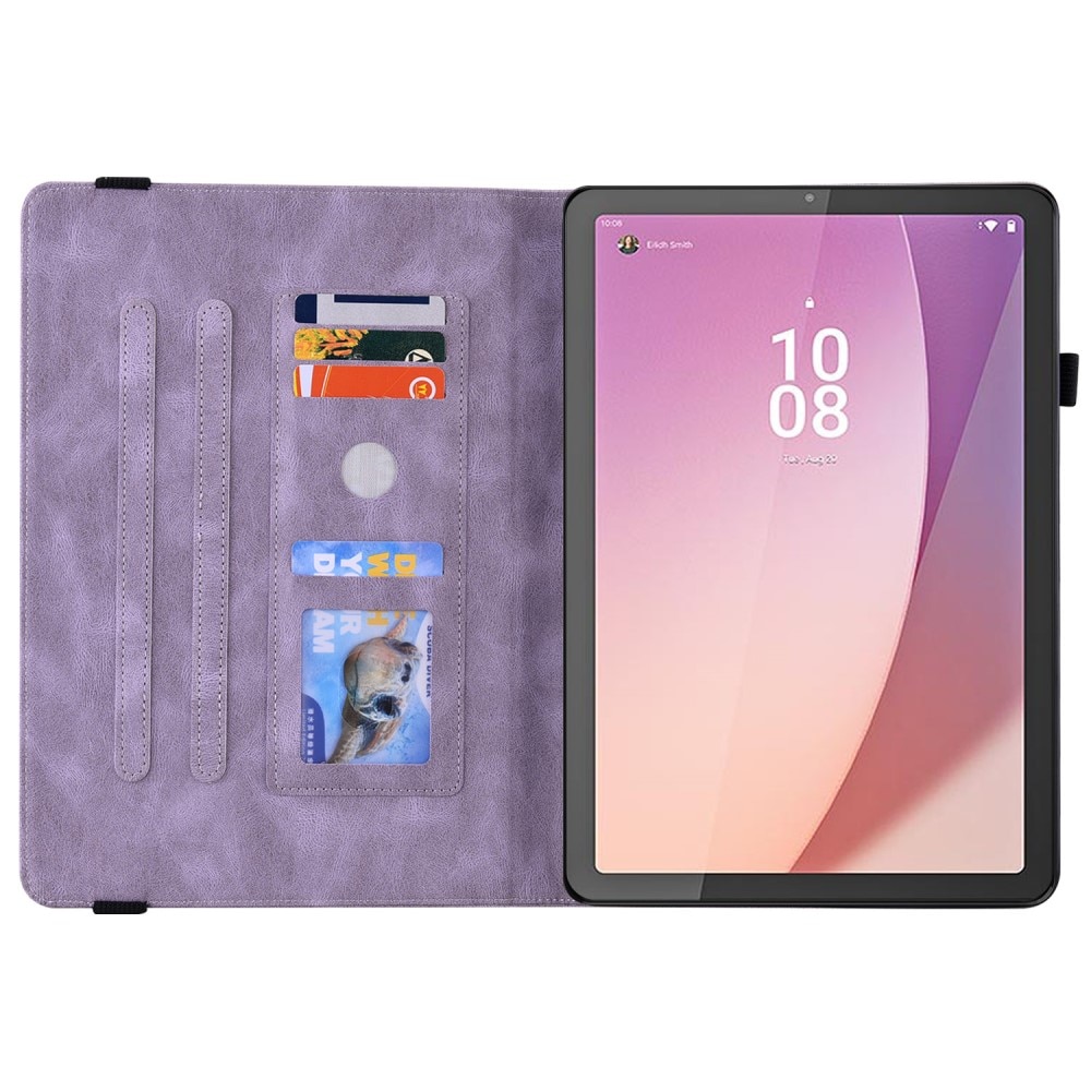 Lenovo Tab M9 Handytasche Schmetterling Lila