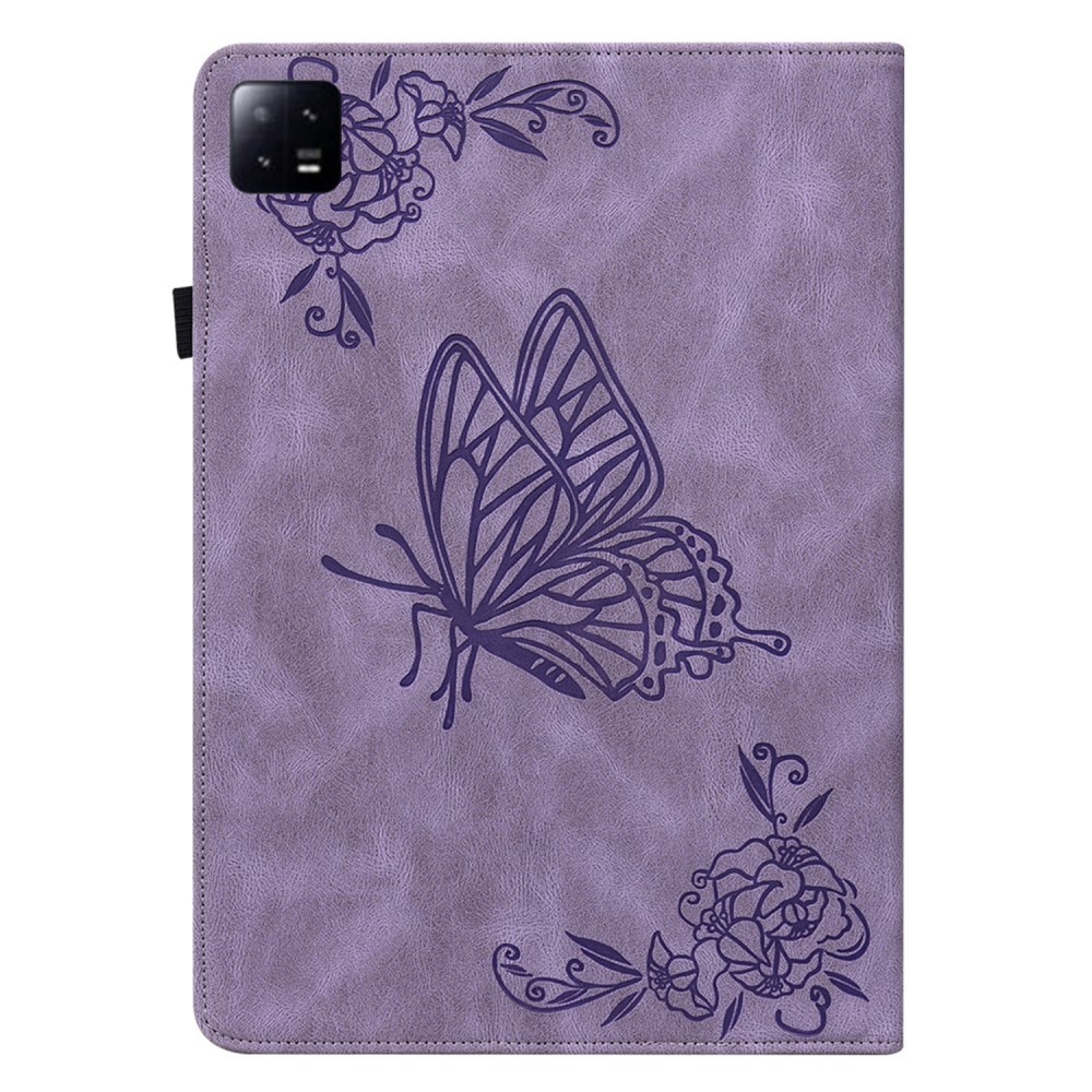 Xiaomi Pad 6 Pro Handytasche Schmetterling lila