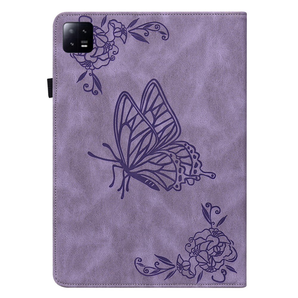 Xiaomi Pad 6 Handytasche Schmetterling lila