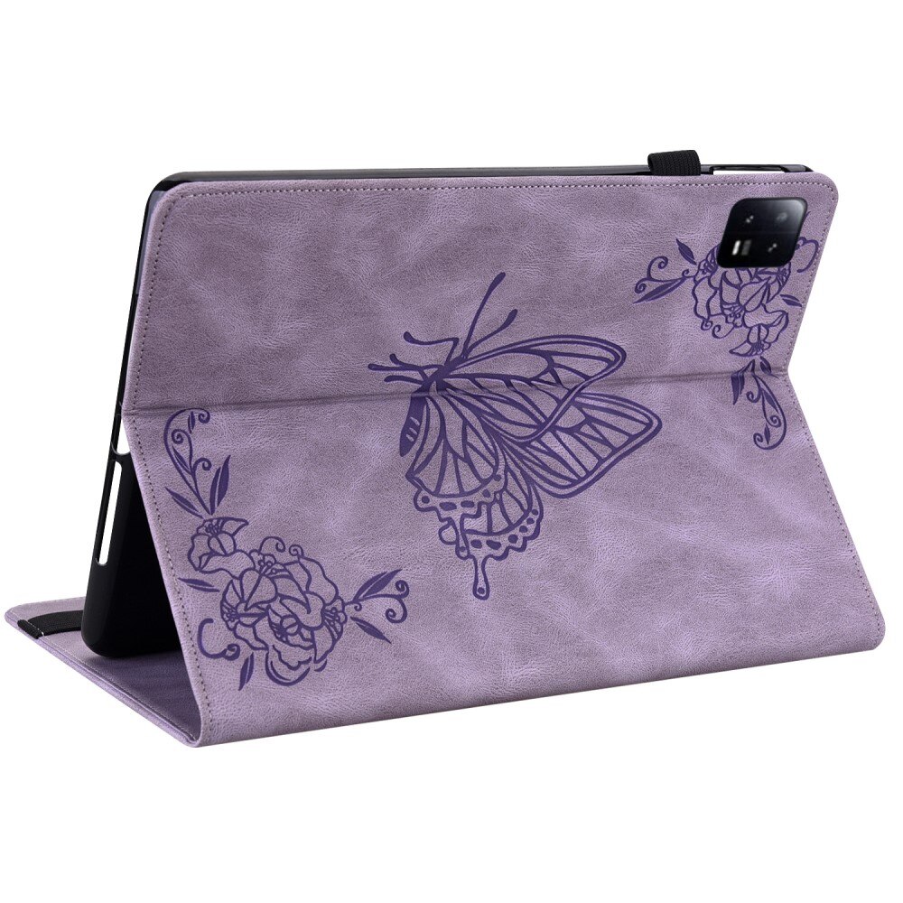 Xiaomi Pad 6 Handytasche Schmetterling lila