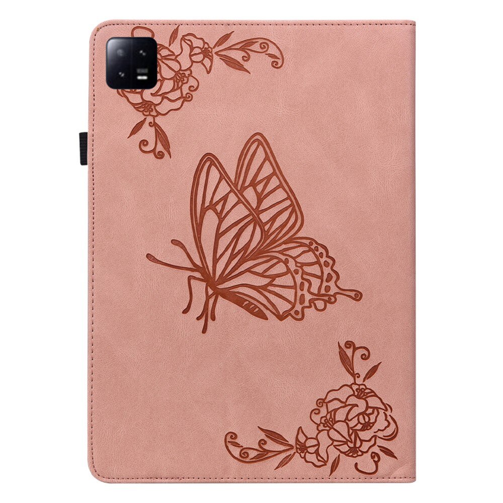 Xiaomi Pad 6 Pro Handytasche Schmetterling rosa