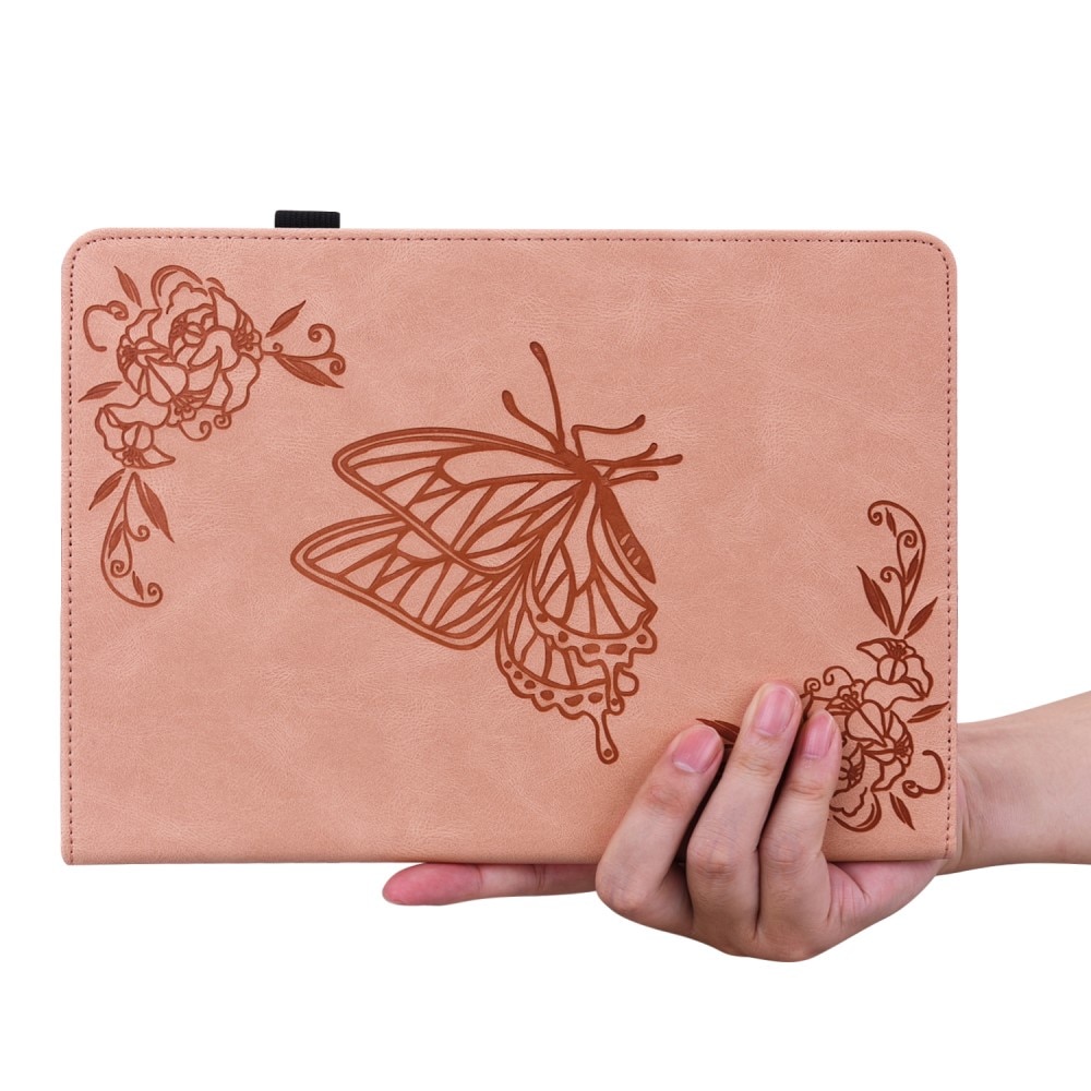 Samsung Galaxy Tab S7 FE Handytasche Schmetterling rosa