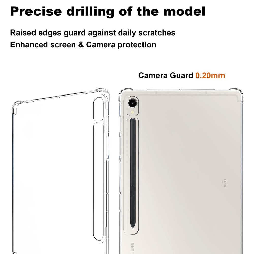 Samsung Galaxy Tab S9 Stoßfeste TPU-hülle transparent