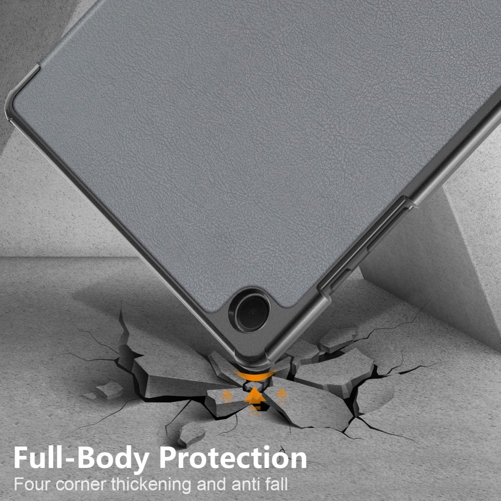 Samsung Galaxy Tab A9 Plus Schutzhülle Tri-Fold Case grau