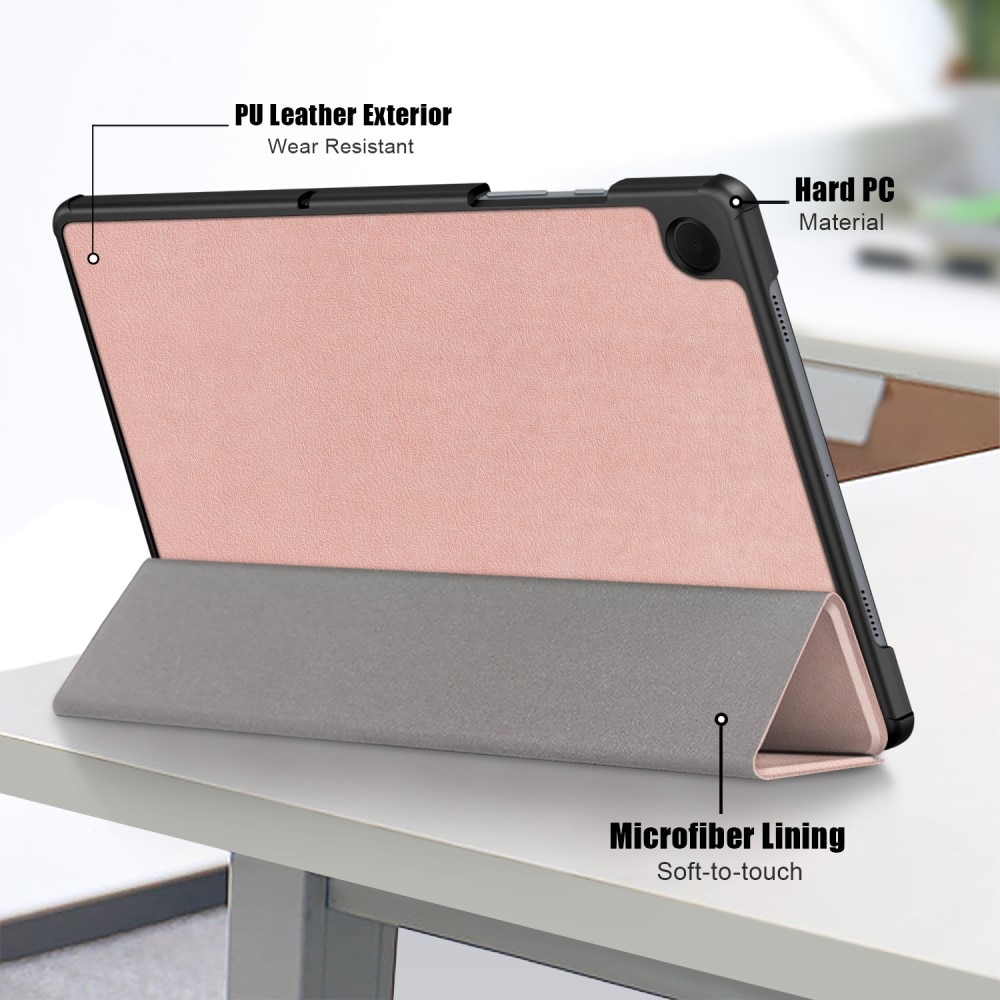 Samsung Galaxy Tab A9 Plus Schutzhülle Tri-Fold Case roségold