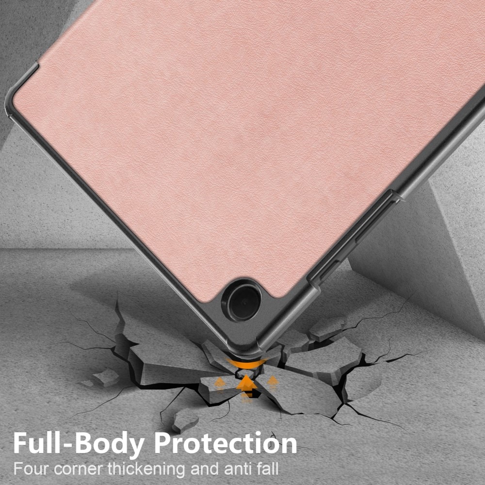 Samsung Galaxy Tab A9 Plus Schutzhülle Tri-Fold Case roségold