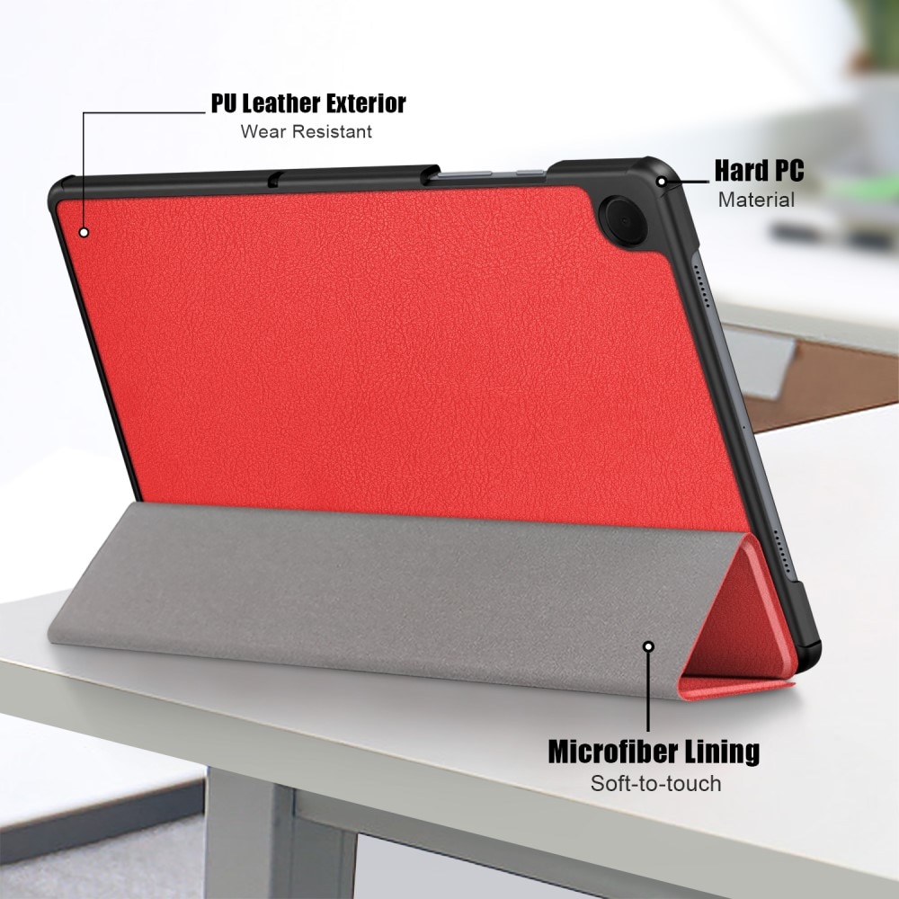 Samsung Galaxy Tab A9 Plus Schutzhülle Tri-Fold Case rot