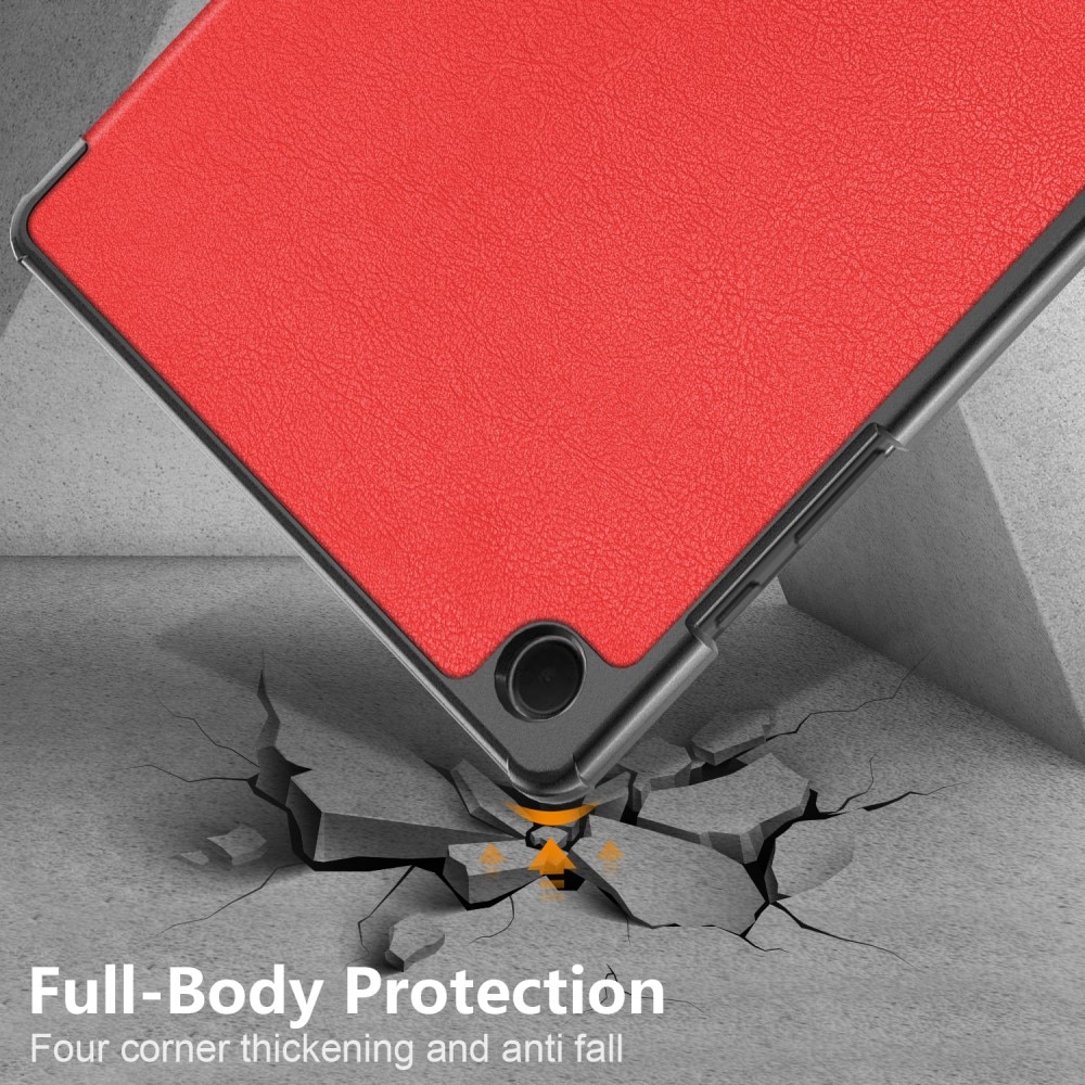 Samsung Galaxy Tab A9 Plus Schutzhülle Tri-Fold Case rot