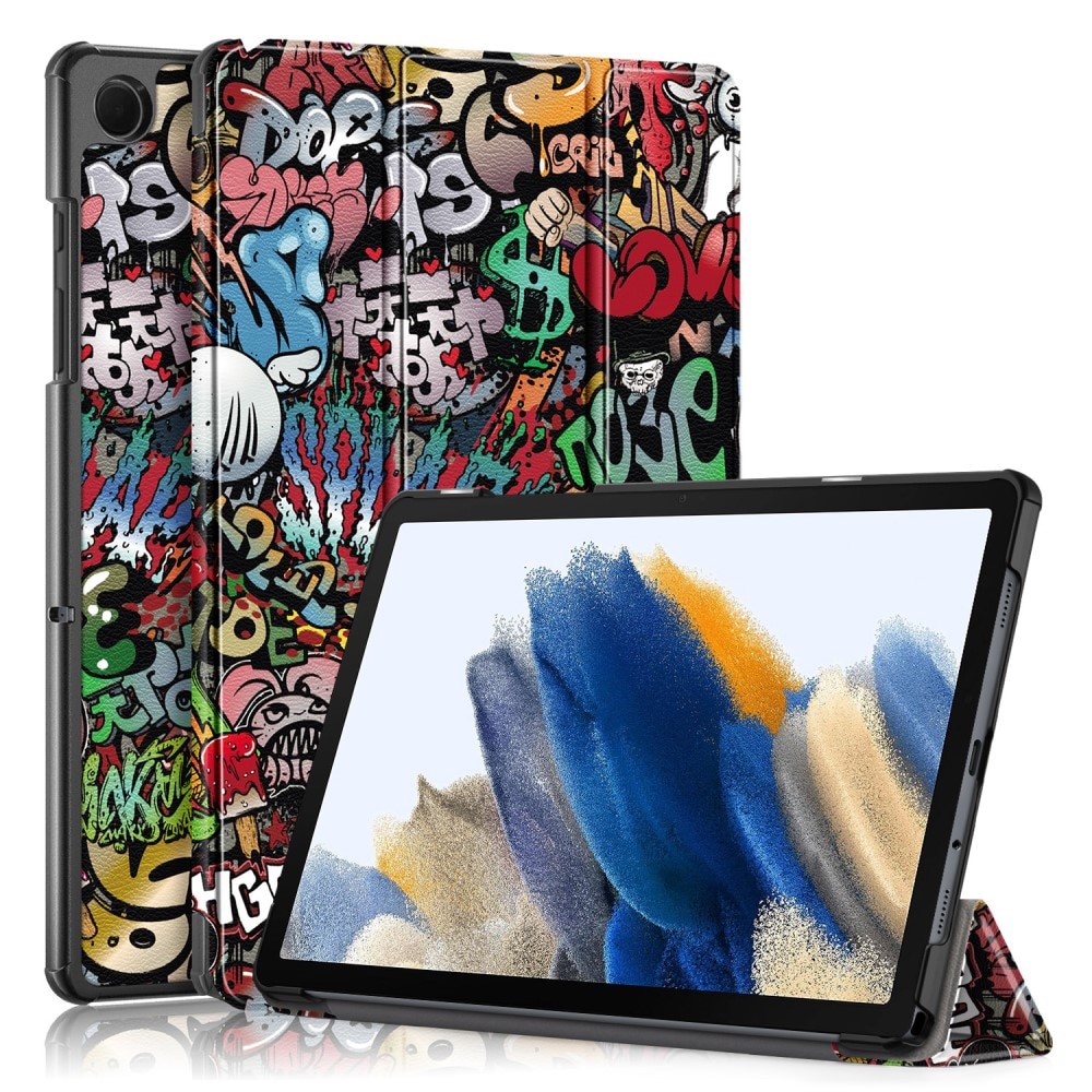 Samsung Galaxy Tab A9 Plus Schutzhülle Tri-Fold Case Graffiti