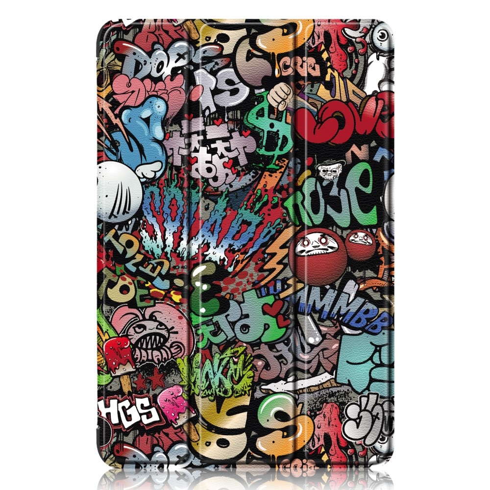 Samsung Galaxy Tab A9 Plus Schutzhülle Tri-Fold Case Graffiti
