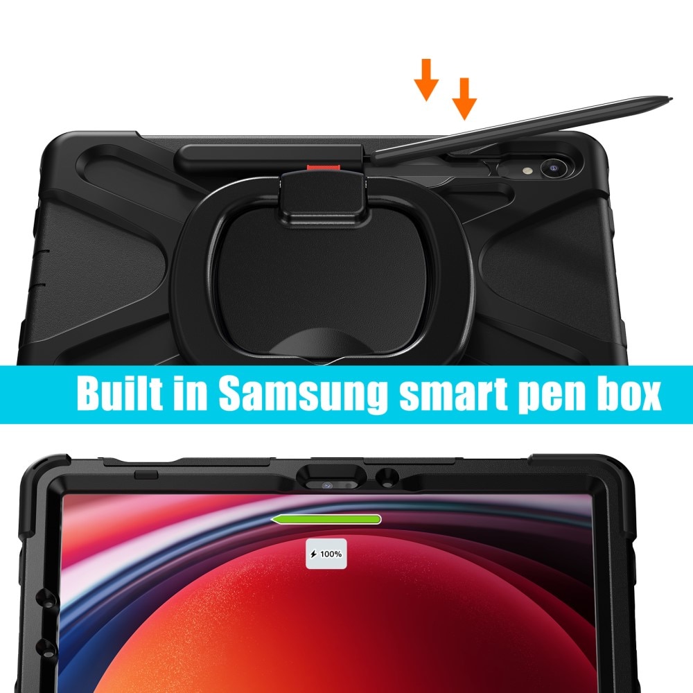 Samsung Galaxy Tab S7/S8 Kickstand Hybrid Case Black