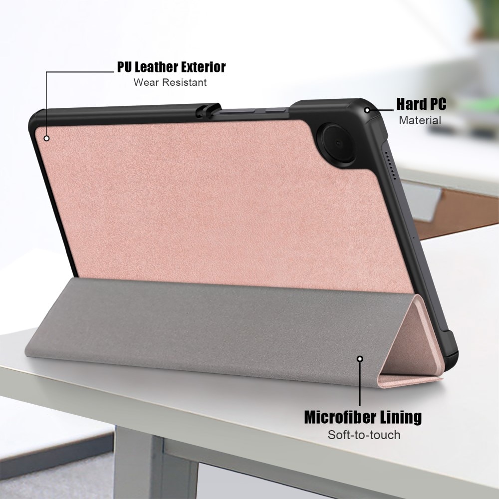 Samsung Galaxy Tab A9 Schutzhülle Tri-Fold Case roségold