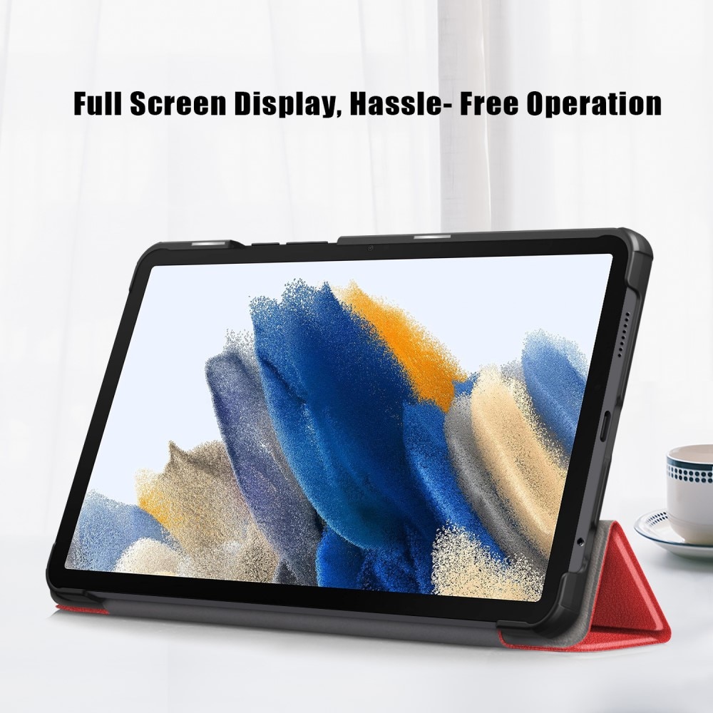 Samsung Galaxy Tab A9 Schutzhülle Tri-Fold Case rot