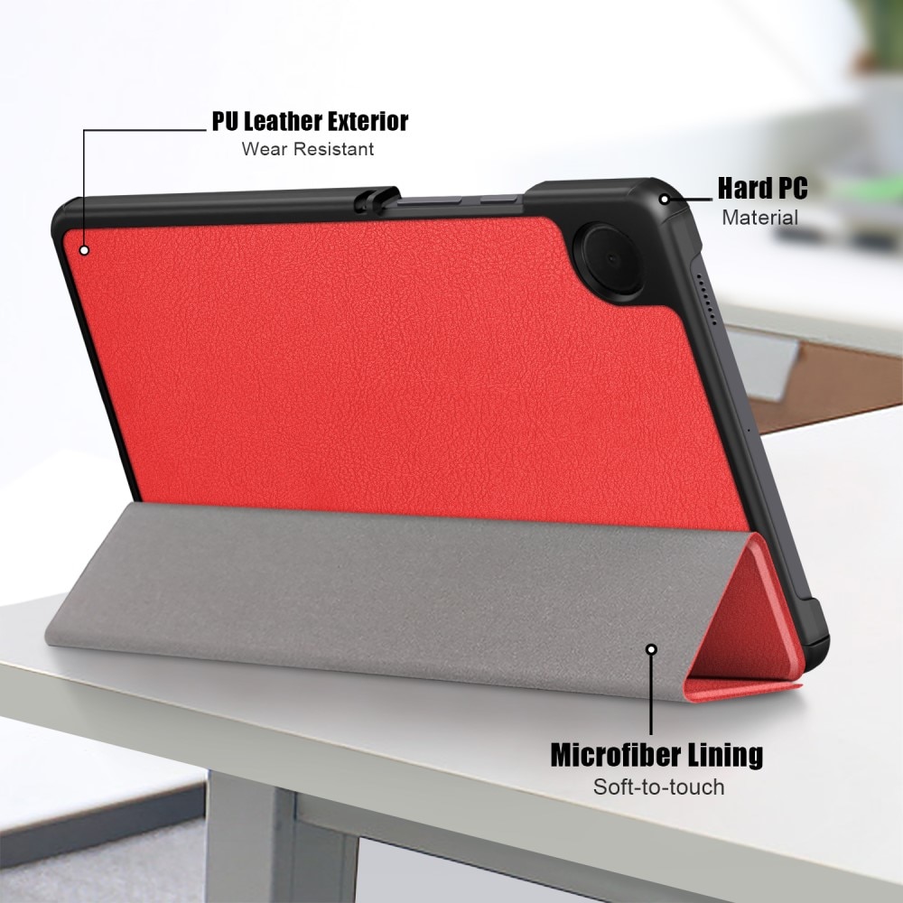 Samsung Galaxy Tab A9 Schutzhülle Tri-Fold Case rot