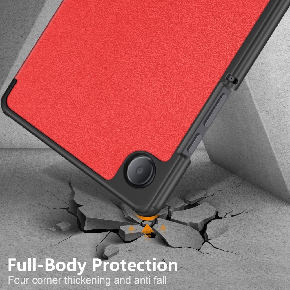 Samsung Galaxy Tab A9 Schutzhülle Tri-Fold Case rot