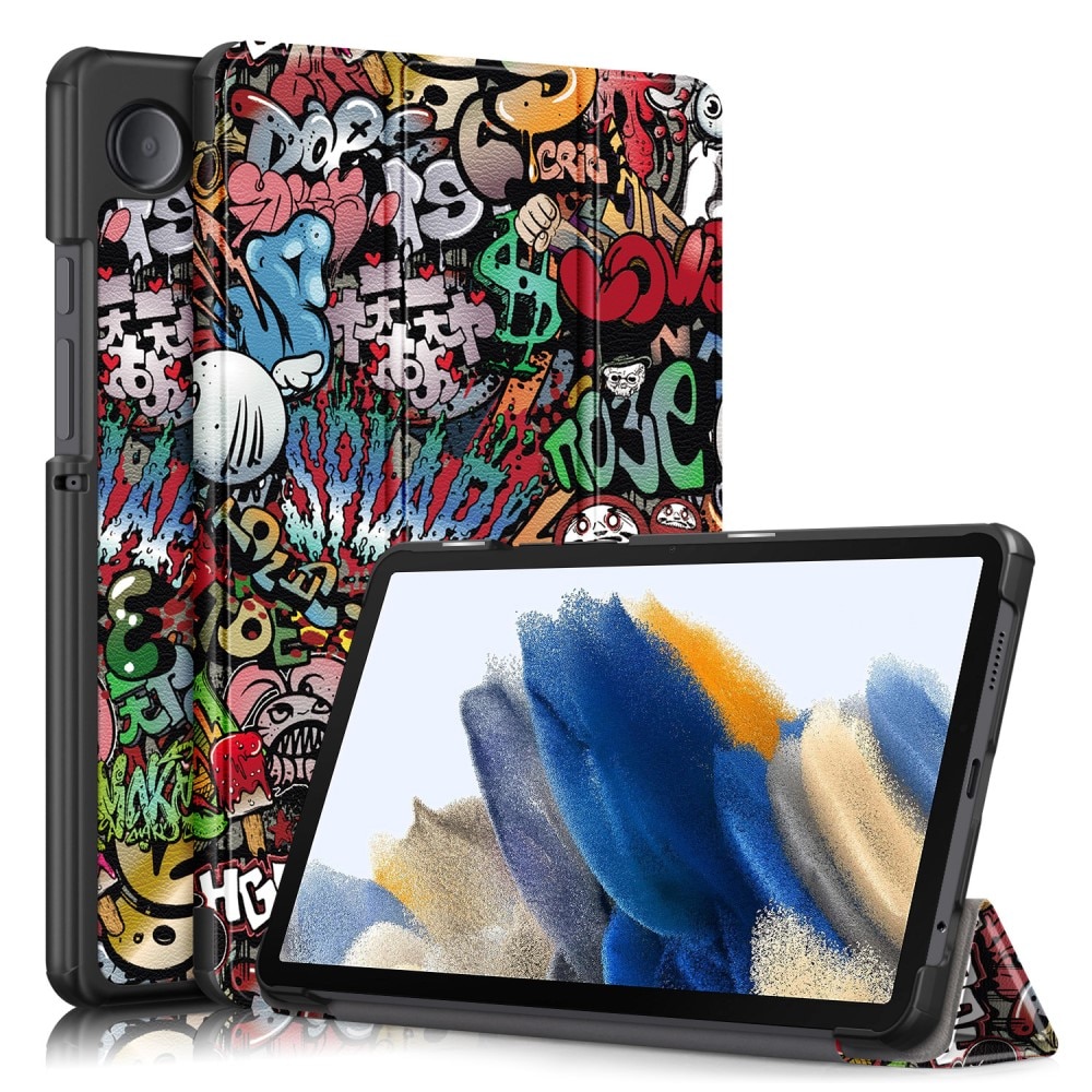 Samsung Galaxy Tab A9 Schutzhülle Tri-Fold Case Graffiti