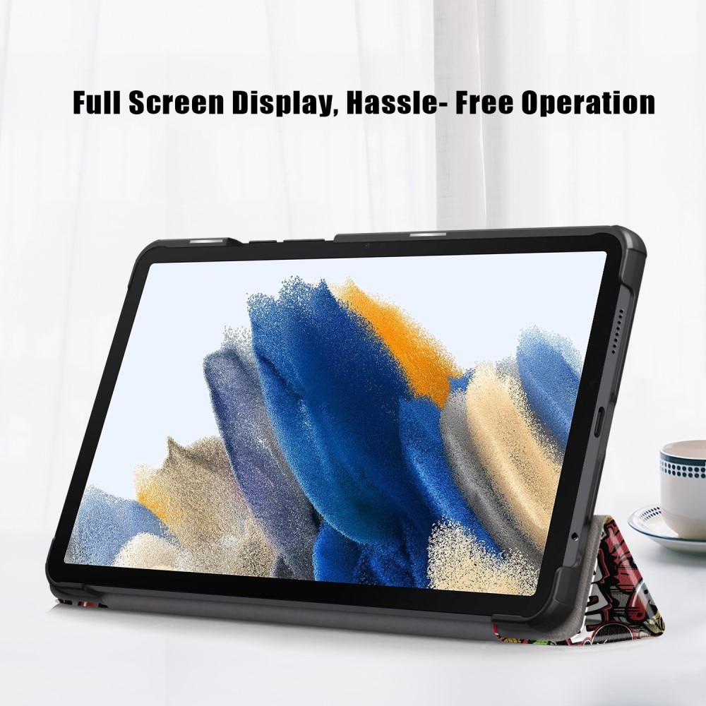 Samsung Galaxy Tab A9 Schutzhülle Tri-Fold Case Graffiti