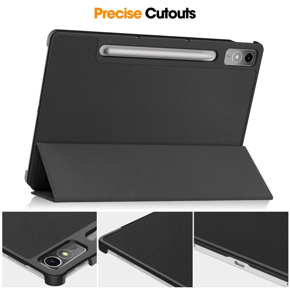 Lenovo Tab P12 Tri-Fold Case Schutzhülle mit Touchpen-Halter Schwarz