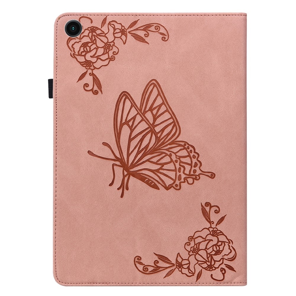 Samsung Galaxy Tab A9 Handytasche Schmetterling rosa