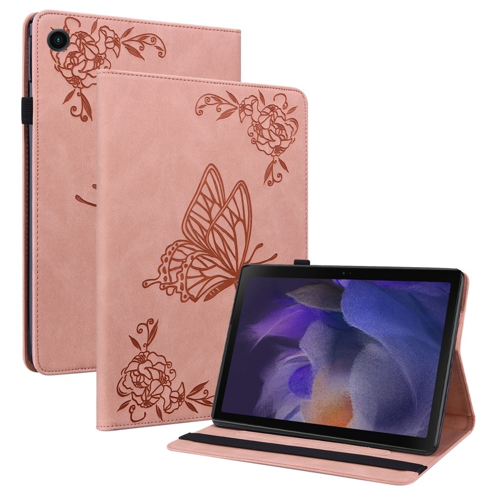 Samsung Galaxy Tab A9 Handytasche Schmetterling rosa