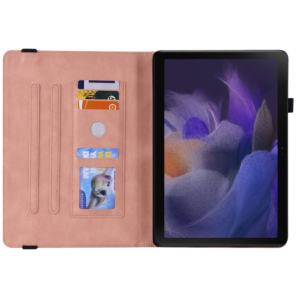 Samsung Galaxy Tab A9 Handytasche Schmetterling rosa