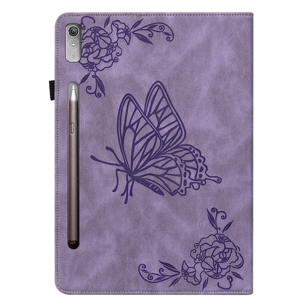 Lenovo Tab P12 Handytasche Schmetterling lila