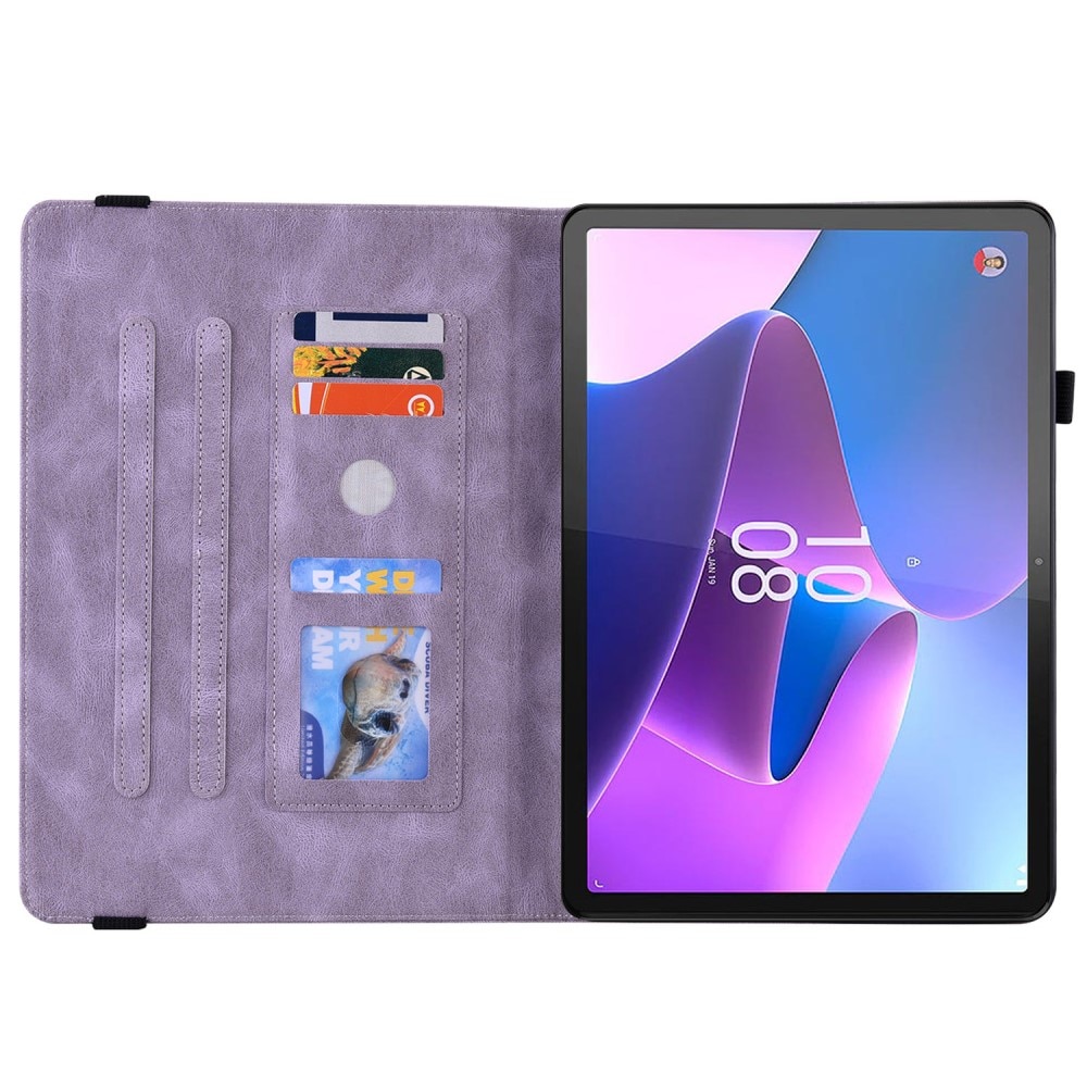 Lenovo Tab P12 Handytasche Schmetterling lila