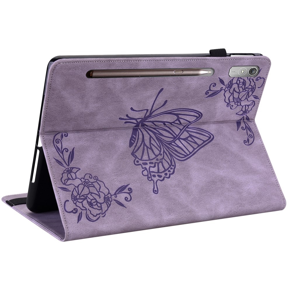 Lenovo Tab P12 Handytasche Schmetterling lila