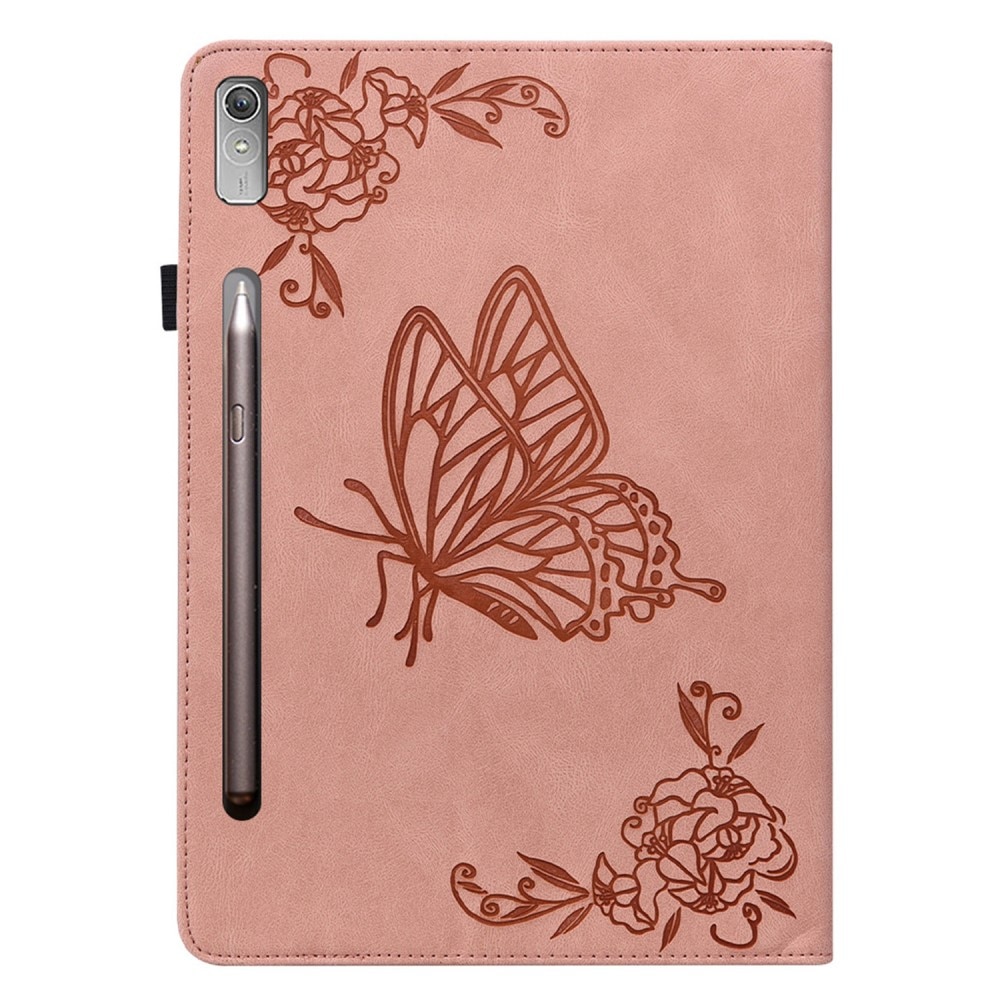 Lenovo Tab P12 Handytasche Schmetterling rosa