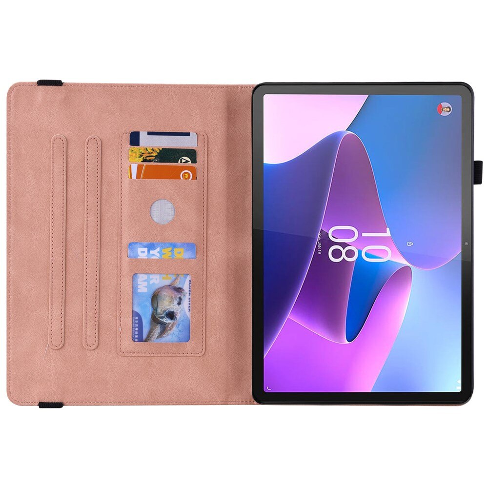 Lenovo Tab P12 Handytasche Schmetterling rosa