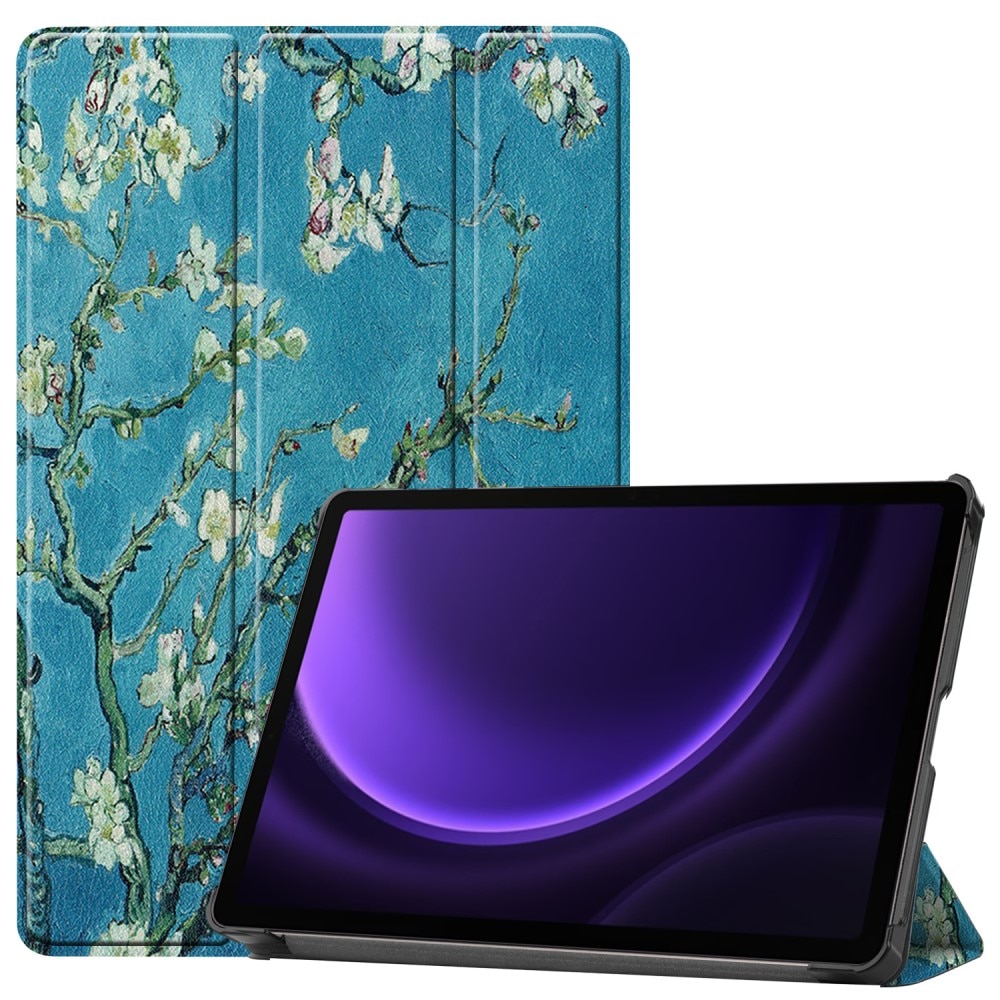 Samsung Galaxy Tab S9 FE Plus Tri-Fold Case Schutzhülle Kirschblüten