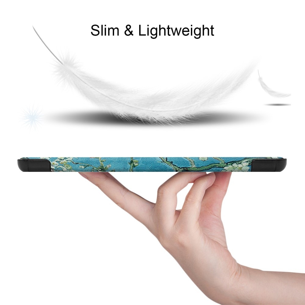 Samsung Galaxy Tab S9 FE Plus Tri-Fold Case Schutzhülle Kirschblüten