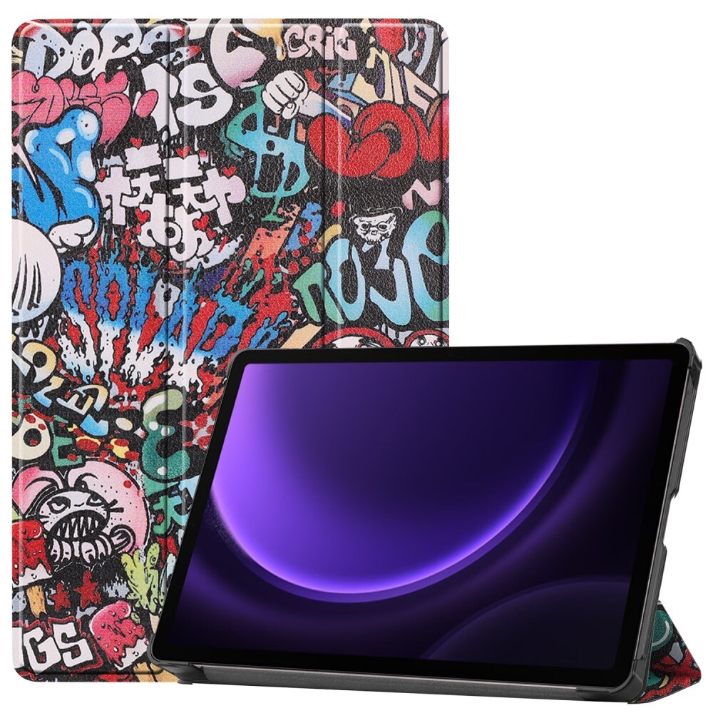 Samsung Galaxy Tab S9 FE Tri-Fold Case Schutzhülle Graffiti