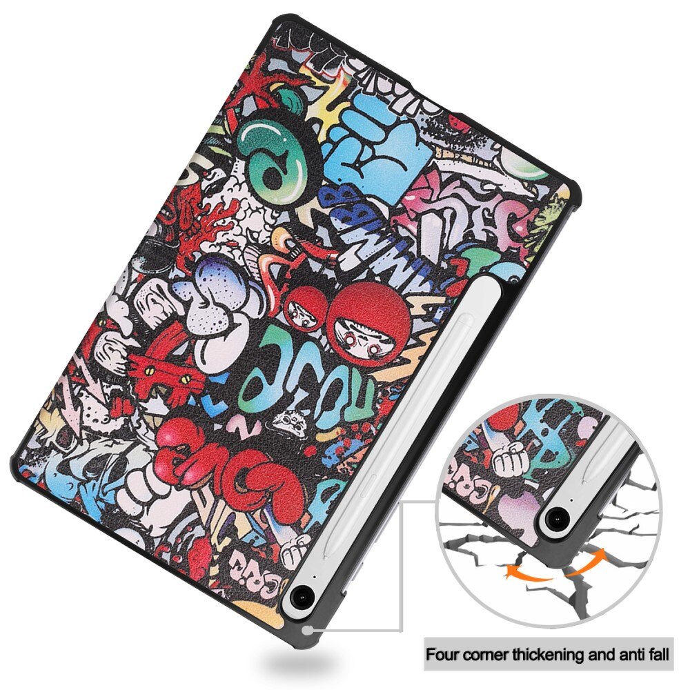 Samsung Galaxy Tab S9 FE Tri-Fold Case Schutzhülle Graffiti