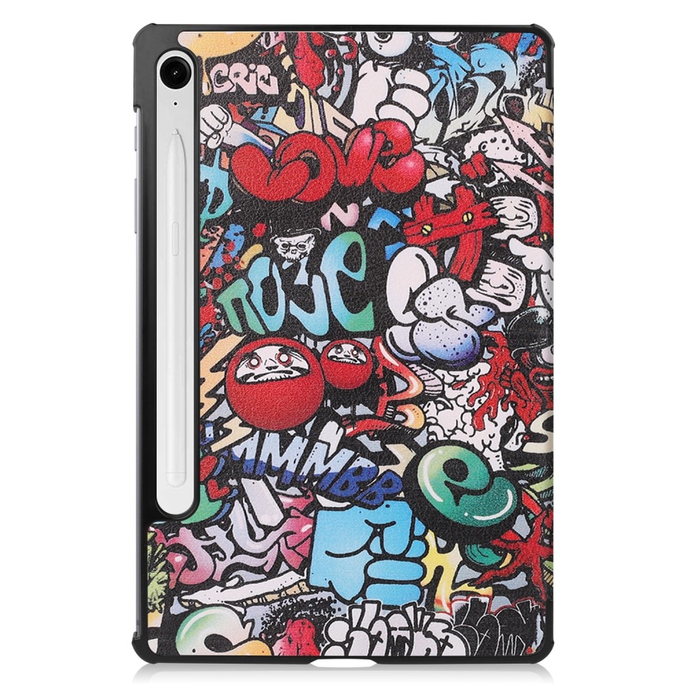 Samsung Galaxy Tab S9 FE Tri-Fold Case Schutzhülle Graffiti