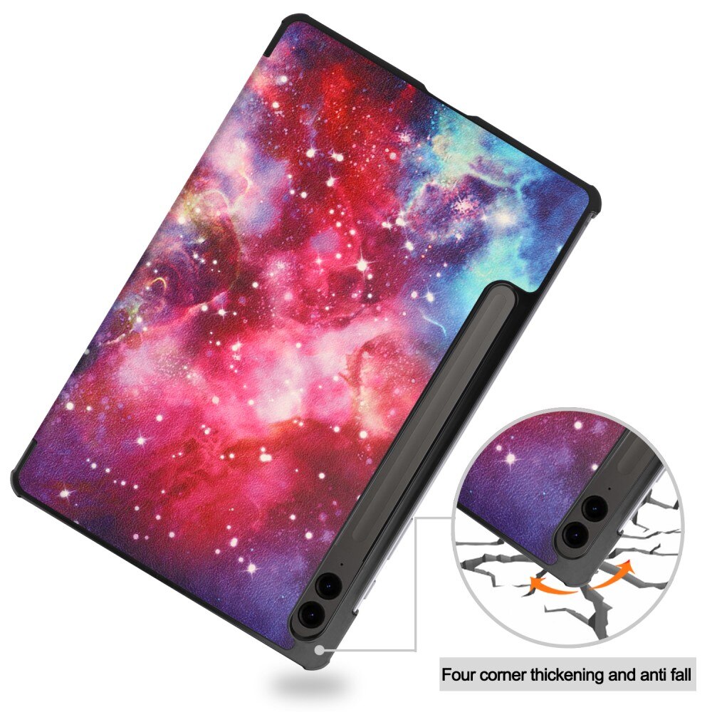 Samsung Galaxy Tab S9 FE Plus Schutzhülle Tri-Fold Case Space