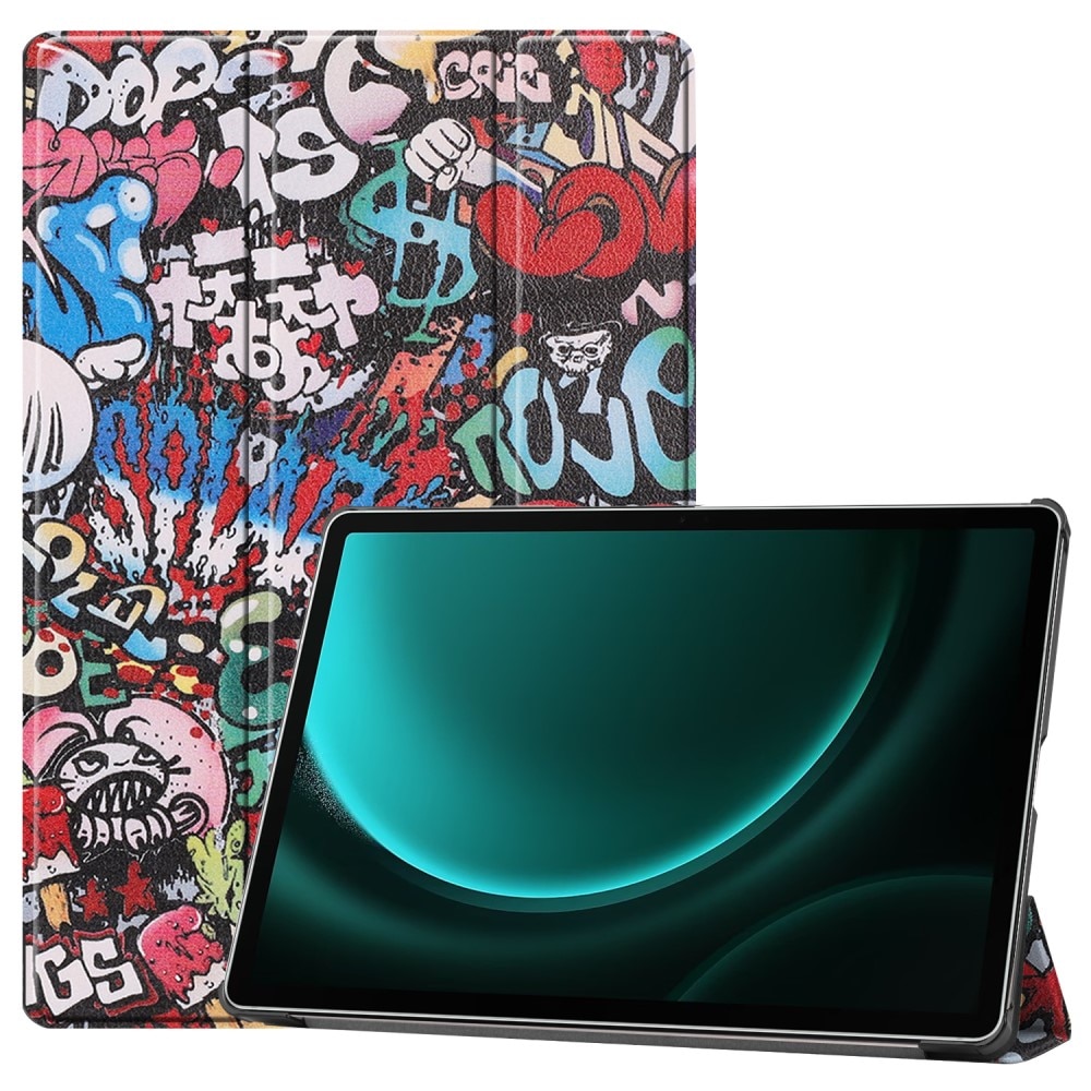 Samsung Galaxy Tab S9 FE Plus Tri-Fold Case Schutzhülle Graffiti