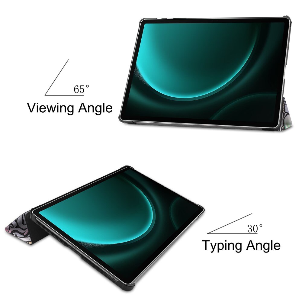 Samsung Galaxy Tab S9 FE Plus Tri-Fold Case Schutzhülle Mehrfarbig/muster