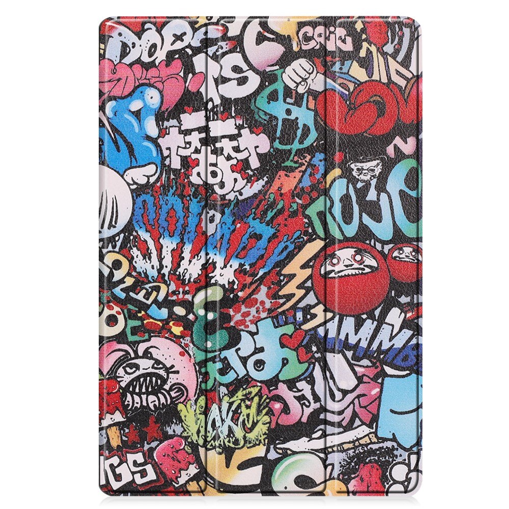 Samsung Galaxy Tab S9 FE Plus Tri-Fold Case Schutzhülle Graffiti