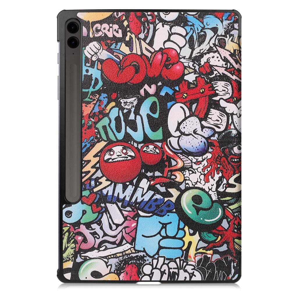 Samsung Galaxy Tab S9 FE Plus Tri-Fold Case Schutzhülle Graffiti