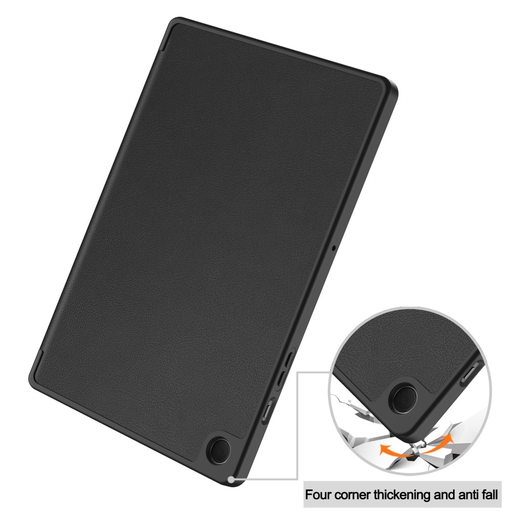 Samsung Galaxy Tab A9 Plus Tri-Fold Case Schutzhülle mit Touchpen-Halter Schwarz